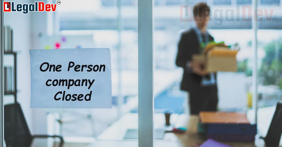 Close a One Person Company