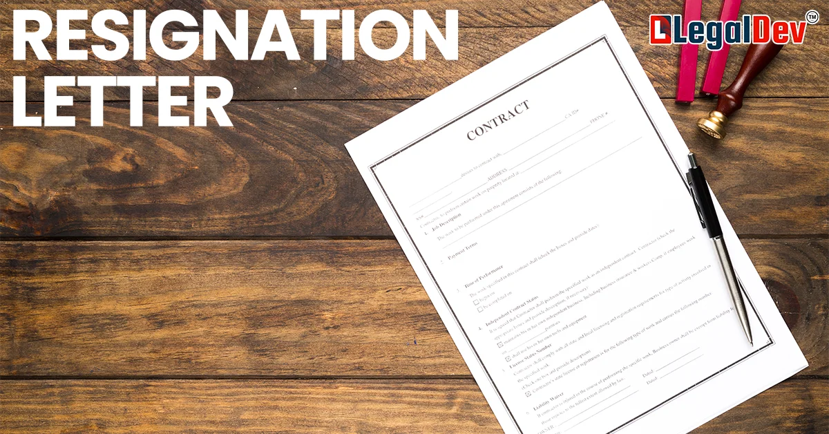 resignation letter